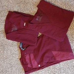 Figs scrub set, medium, maroon